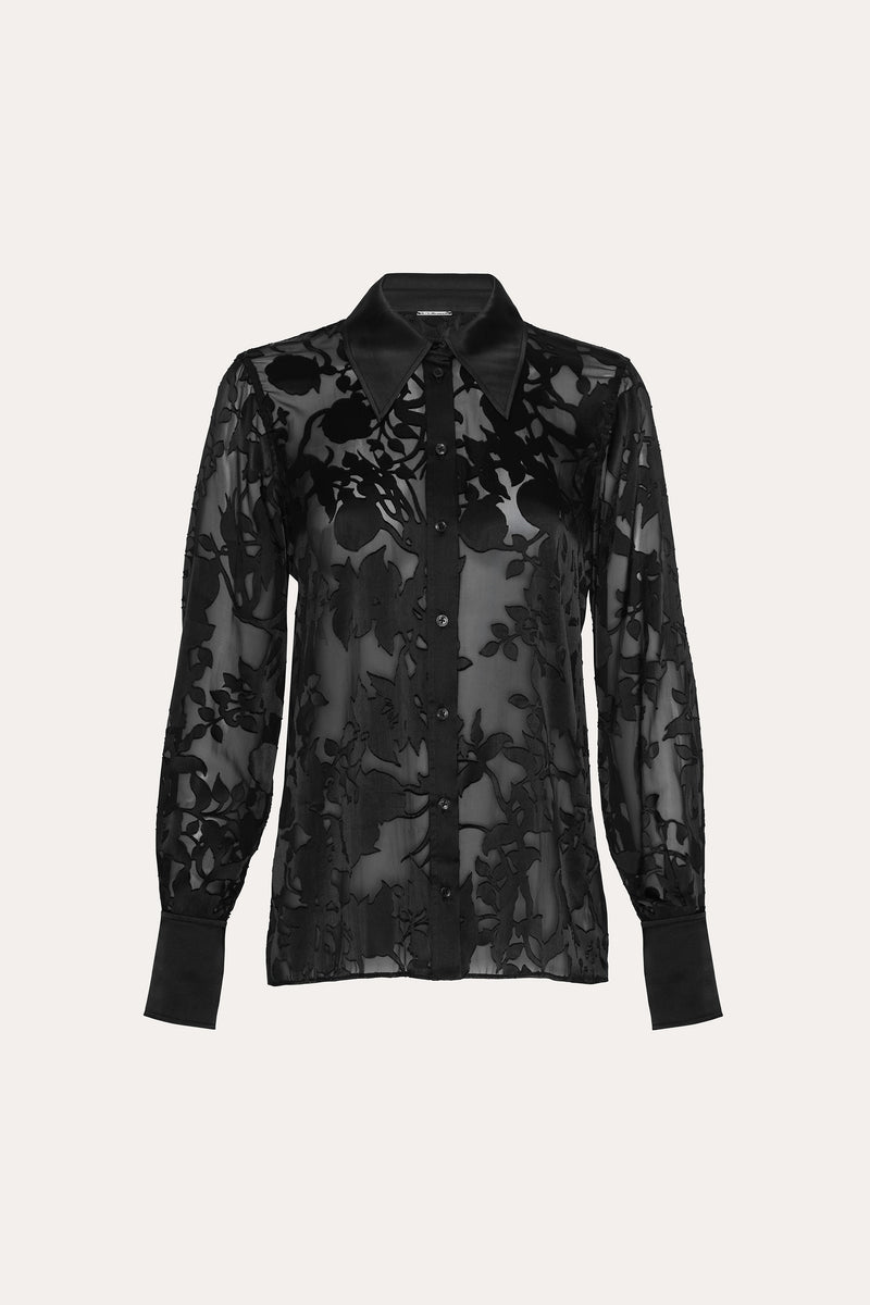 Satin Burnout Shirt
