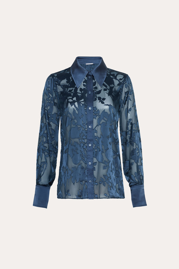 Satin Burnout Shirt