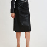Croc Midi Skirt