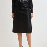 Croc Midi Skirt
