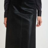 Croc Midi Skirt