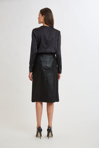 Croc Midi Skirt Image 6