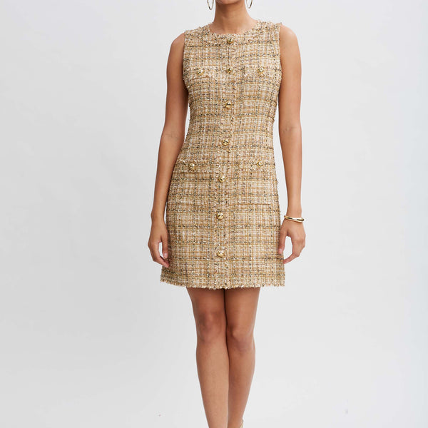 CLASSIC TWEED MINI DRESS(36 GREY): DRESSjosemoon