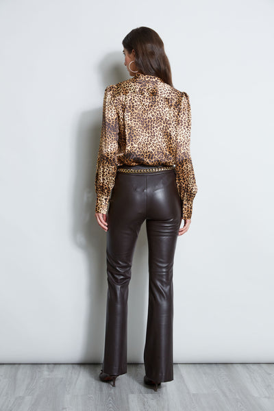 Silk Ocelot Print Shirt Image 4