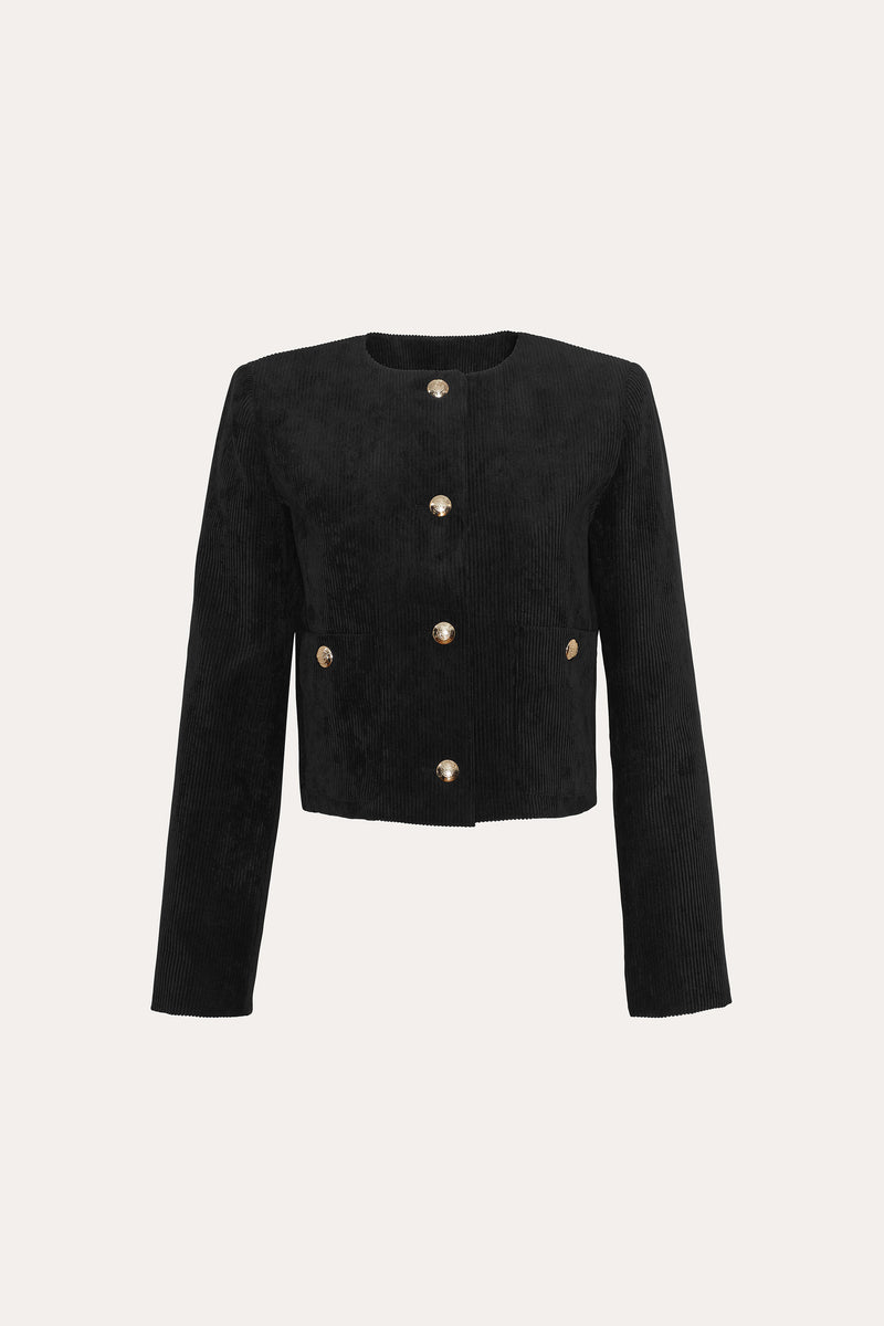 Cropped Corduroy Jacket