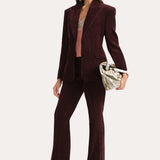 CATALINA ITALIAN CORDUROY JACKET in BURGUNDY