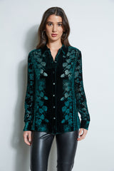 Tapestry Velvet Burnout Shirt