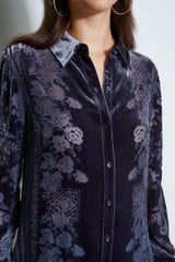 Tapestry Velvet Burnout Shirt