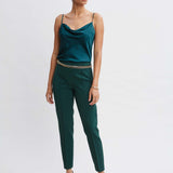 Pintuck Slim Pant