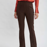 Crepe Seam Slit Flare Pant