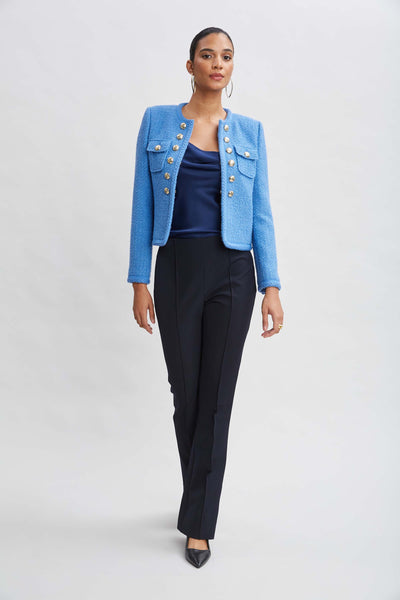 Crepe Seam Slit Flare Pant Image 2