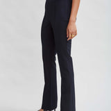 Crepe Seam Slit Flare Pant