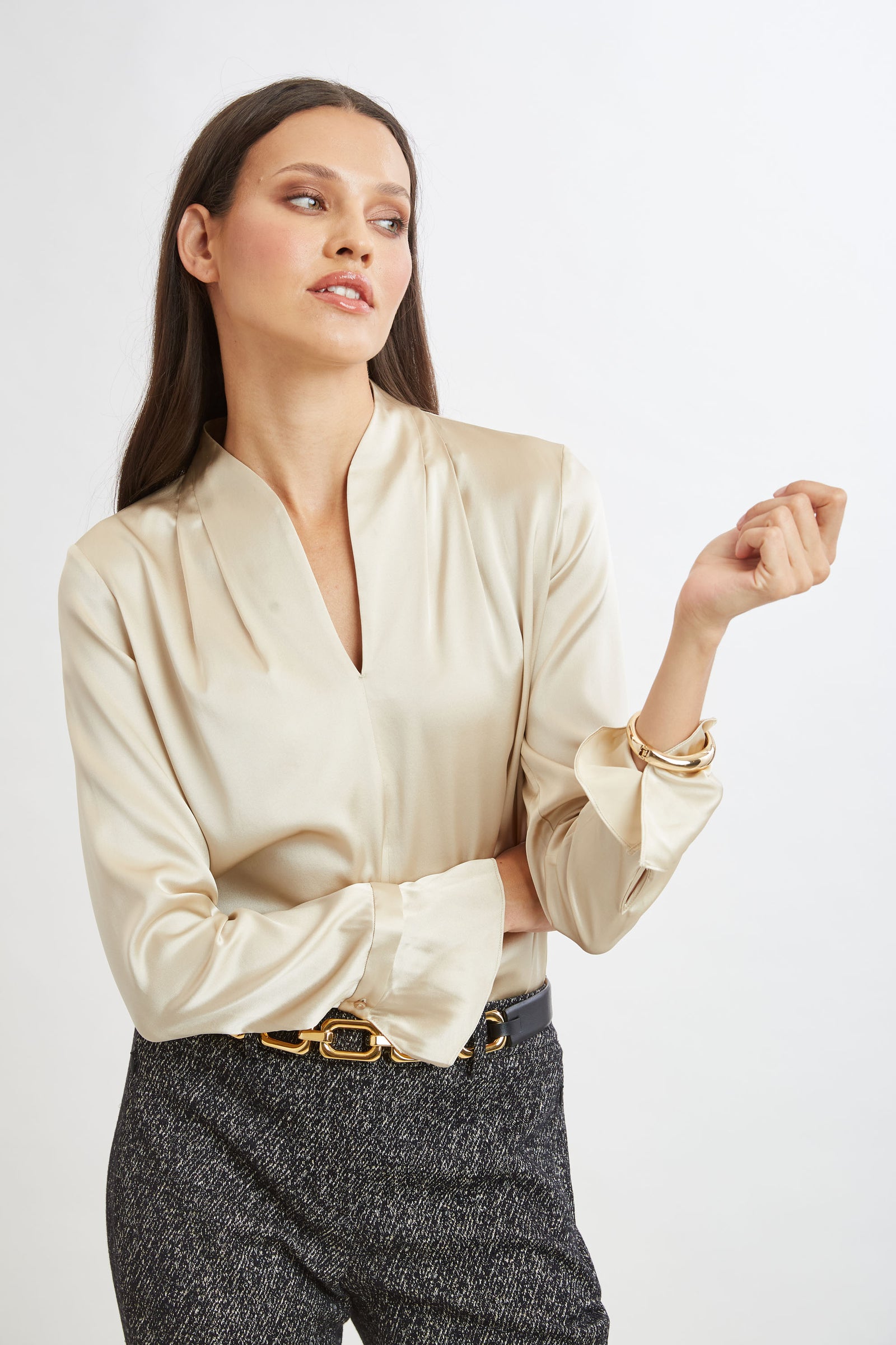 anuke Sheer Satin Shirts アイボリー 楽天市場】【SALE 20％OFF】anuke（アンヌーク）/Sheer Satin