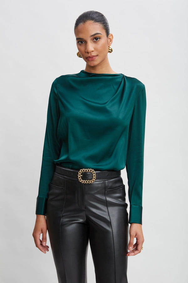 Silk Draped Top