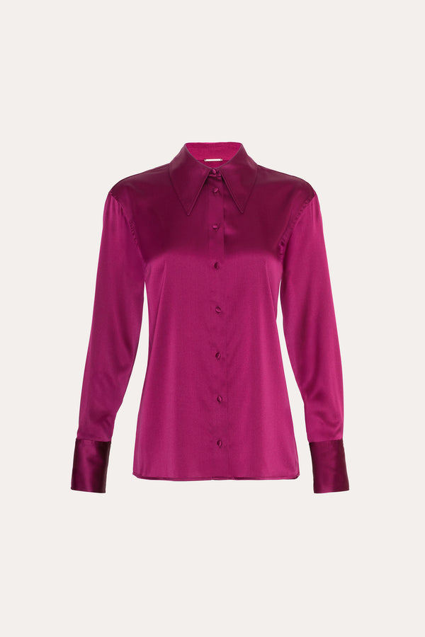 Silk Button Down Shirt
