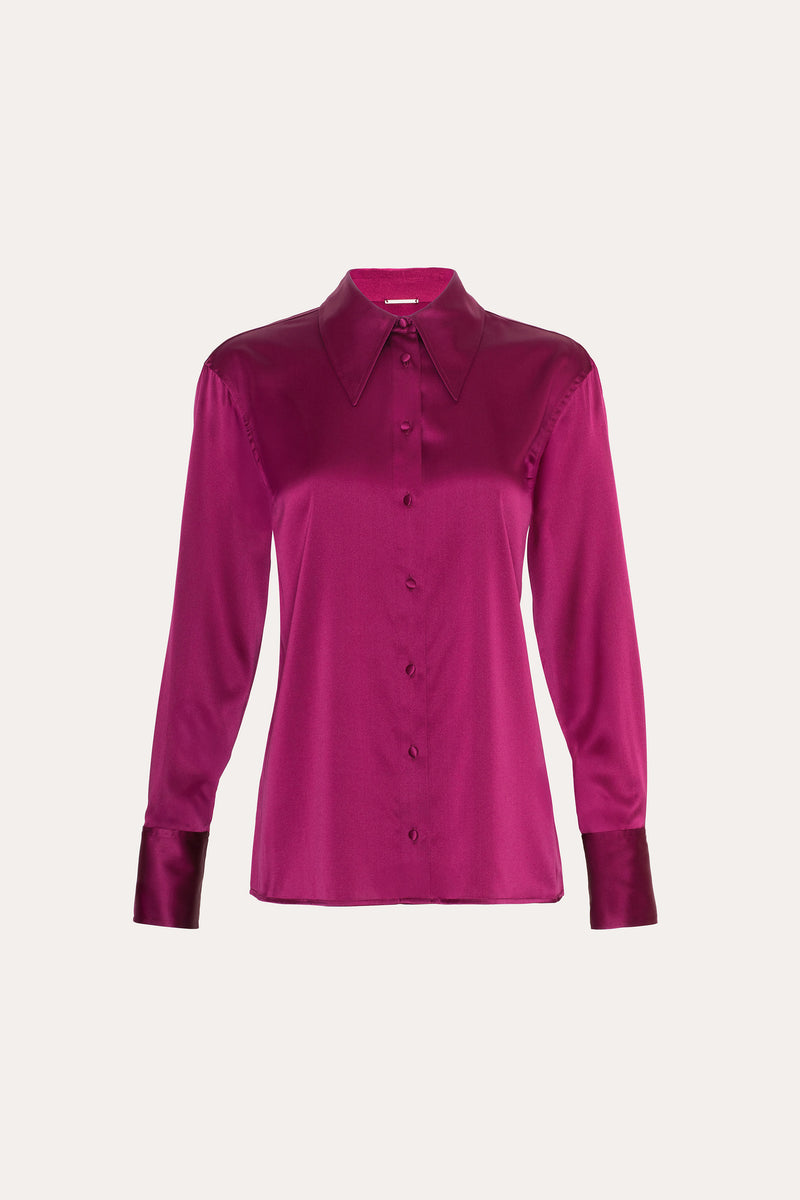Silk Button Down Shirt