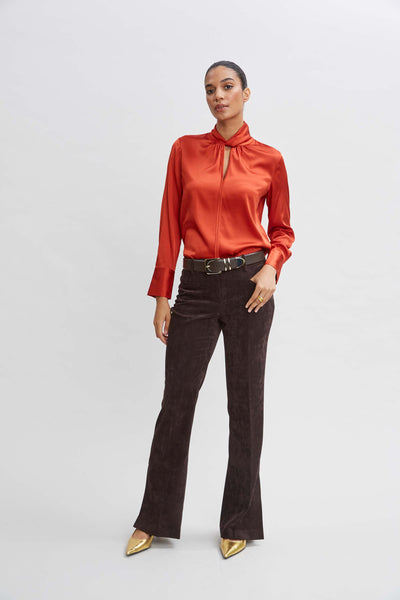 Silk Twist Neck Shirt Image 2