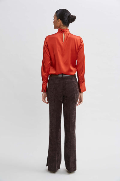 Silk Twist Neck Shirt Image 3