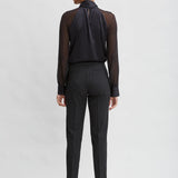 Pintuck Slim Pant