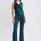Satin Cowl Top