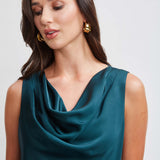 Satin Cowl Top
