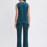 Satin Cowl Top