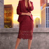 Crochet Lace Midi Skirt