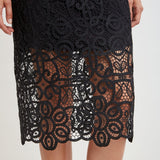 Crochet Lace Midi Skirt