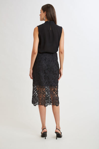 Crochet Lace Midi Skirt Image 3