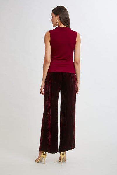 Pleat Detail Matte Jersey Knit Image 5