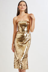 Graduated Sequin Dress