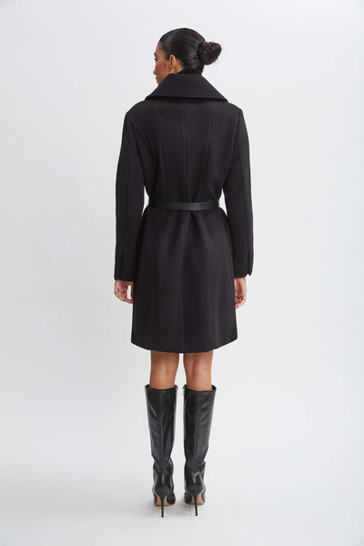 Wool Belted Panel Coat Image 5