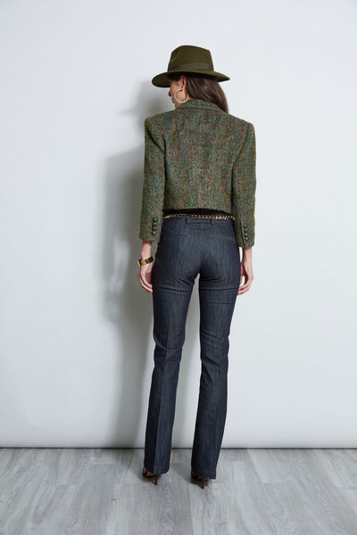 Boucle Tweed Cropped Jacket Image 4
