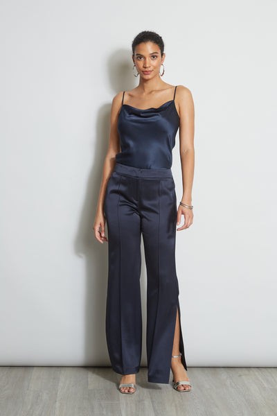 Satin Side Slit Pant Image 2