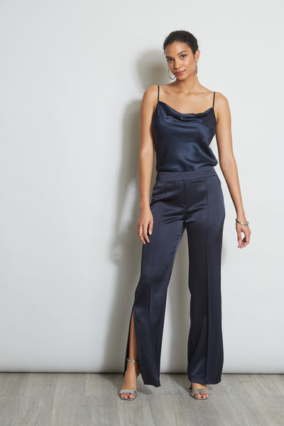 Satin Side Slit Pant Image 4