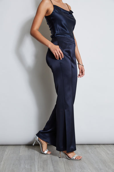 Satin Side Slit Pant Image 3