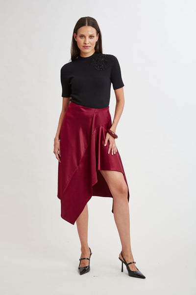 Asymmetric Hem Skirt Image 2