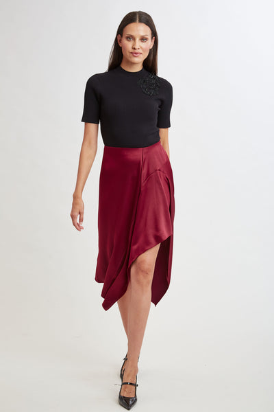 Asymmetric Hem Skirt Image 4