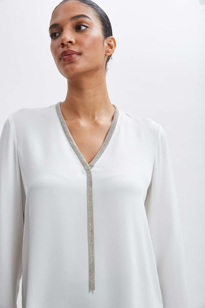 Silk Long Sleeve Chain Shirt Image 3