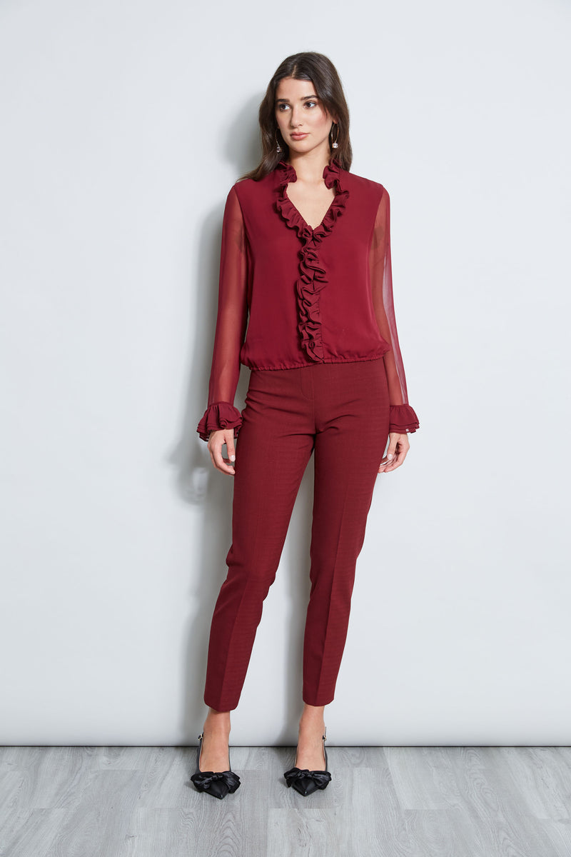 T-Tahari Slim Linen Pant – Elie Tahari