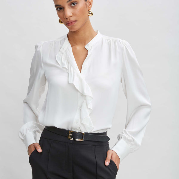 enof silk shirt EN24SH060104 Ecru エクリュ enof silk shirt EN24SH060104 Ecru エクリュ