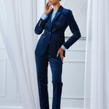 Cotton Velvet Flare Pant