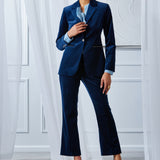 Cotton Velvet Flare Pant