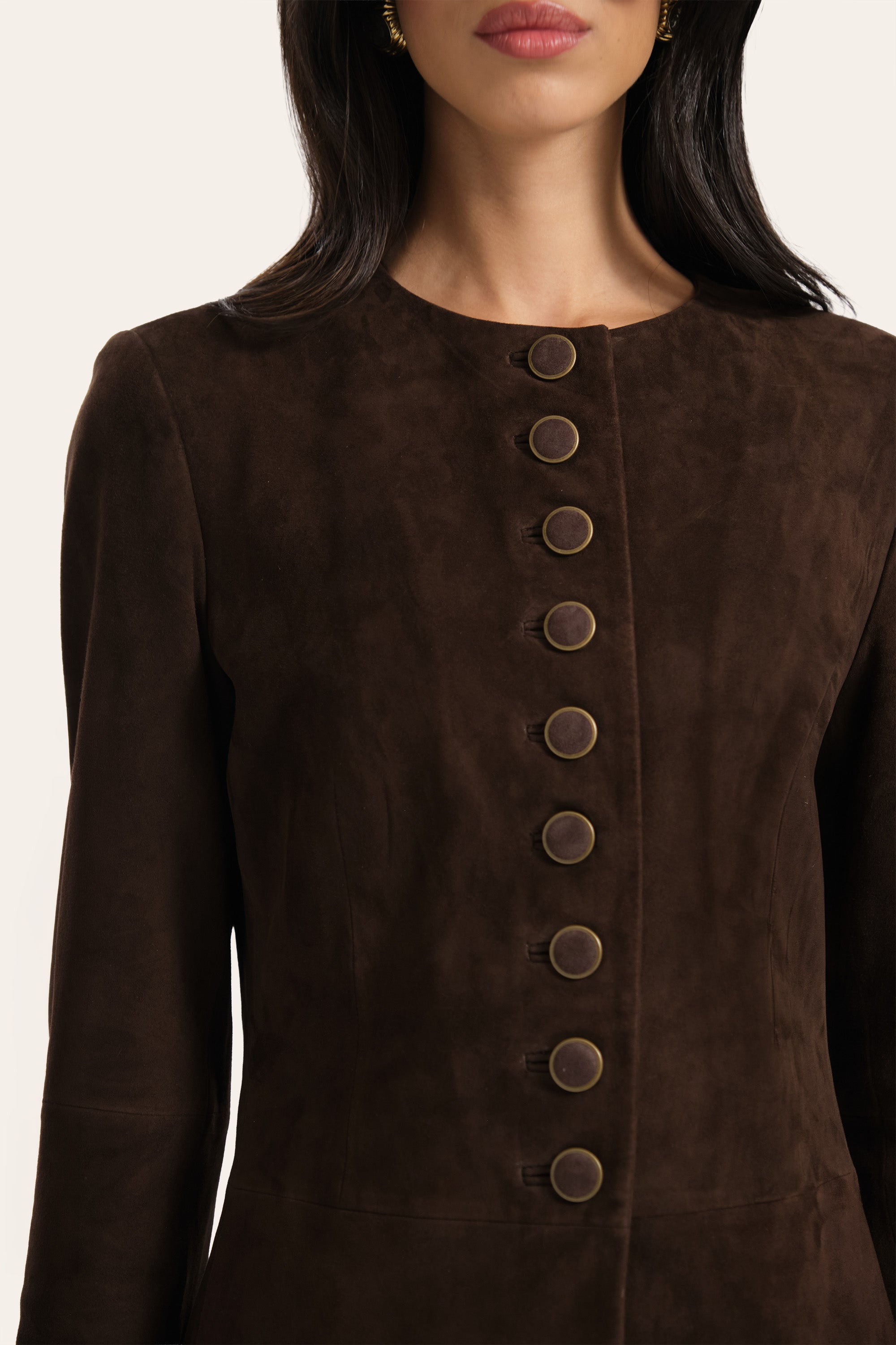 Anouk Tailored Suede Jacket
