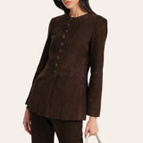 Anouk Tailored Suede Jacket