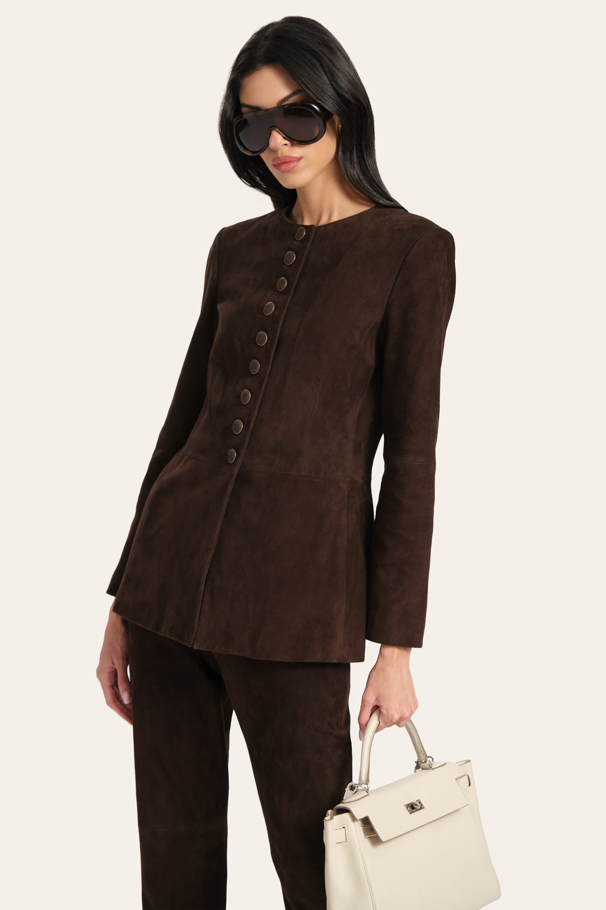 Anouk Tailored Suede Jacket