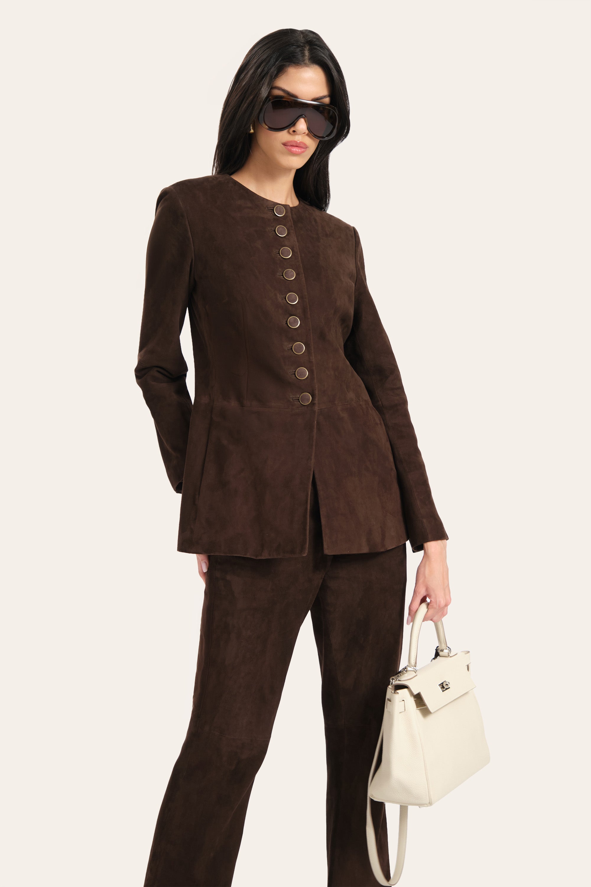 Anouk Tailored Suede Jacket