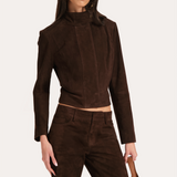 Gigi Suede Moto Jacket