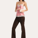 Anouk Suede Flared Pants