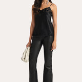 ANOUK LAMB LEATHER PANTS- BLACK